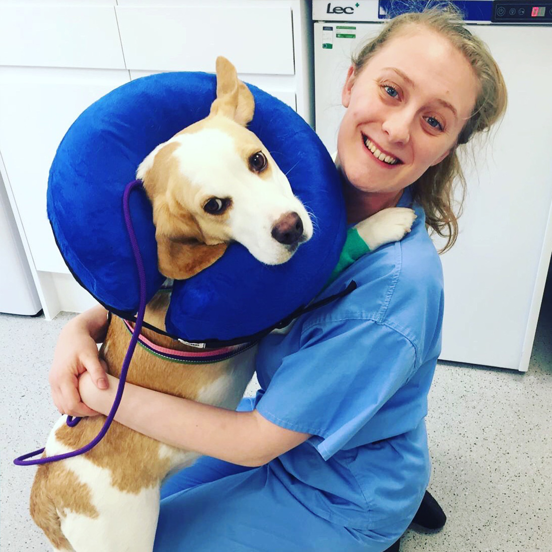 Nurse with dog